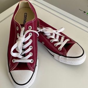 NWOT Maroon Converse